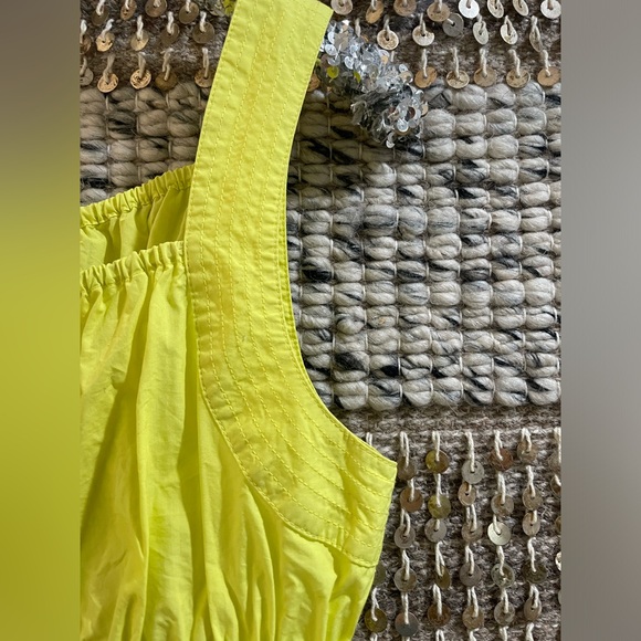 EUC Maeve lime green chartreuse gathered tank top sz XS - Picture 2 of 5